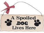 Wood Dog Lover Sign, Hanging Pet For Home Decor, Decorati.... Fixed Price $16.32.