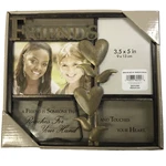 "bronze Picture Frame Friends Lettering With Heart Vine Glass Panel 8X8.75. Fixed Price $10.99.