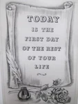 Vintage Tri Chem Picture To Paint Felt Usa Poster #8369 The First Day 19X13. Fixed Price $29.95.
