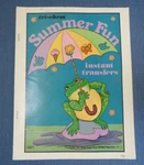 Tri Chem Instant Transfers Book 0671 Summer Fun Frog Boat Rain Kids Ice-cream. Fixed Price $19.99.