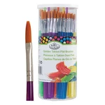 Royal & Langnickel Artist Golden Taklon Flat Brush Set. Fixed Price $44.95.