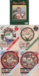 Lot Of 5 Pre-cut Wood Shape Kits Wang's Plaid Christmas Hearts Geese. Fixed Price $39.99.