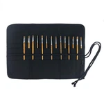 30 Pockets Artist Paint Brush Holder, Canvas Roll Up Case Bag & Storage Black. Fixed Price $18.98.