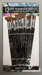 Crafts 4 All 12 Count Premium Paint Brush Set Synthetic Bristles New Sealed. Fixed Price $12.99.