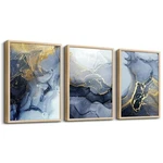 Framed Wall Art For Living Abstract Decor Bedroom Ink .... Fixed Price $85.39.