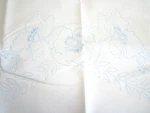 New Tri Chem 2 Pillowcases Stamped Embroidery Or Paint Percale Poppies Flowers. Fixed Price $14.50.