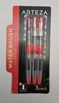 Arteza Brush Pens 3 Pack Medium Watercolor Soft Nylon Bristle Tips. Fixed Price $9.98.