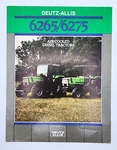 Deutz-allis 6265 6275 Diesel Tractor Salesman Brochure 3 Page Tri-fold. Fixed Price $11.24.