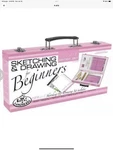 Royal & Langnickel Pink Beginner Artist Sketching And Drawing Wood Box Set. Fixed Price $13.00.