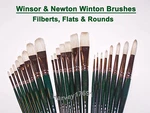 Winsor & Newton Winton Oil Acrylic Brushes - Filberts, Flats Rounds Choose. Fixed Price $12.11.