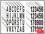 10 Sheet 3 Inch Mailbox Numbers And Letters Cut Classic Style Self-adhesive Viny. Fixed Price $10.10.