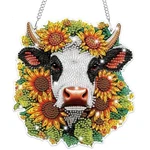 Bowetile Hanging Diamond Art Cow Kits For Adults, 5D Special Shape Small,. Fixed Price $16.64.