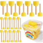 30 Pcs Round Sponge Brushes For Painting 4 Sizes Acrylic Stencil Foam Tools. Fixed Price $18.40.