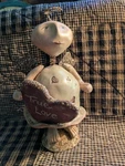 Paper Mache Valentine Angel True Love 2001 By Duck Goose Primitives. Fixed Price $45.00.