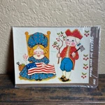 Vintage Meyercord Water Decals 1540-D Patriotic Flag Washington New Sealed Nos. Fixed Price $12.99.