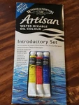 Winsor & Newton Artisan Water Mixable Oil Paints Introductory Set. Fixed Price $19.98.