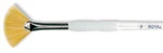 Royal & Langnickel(r) Soft-grip Gold Taklon Fan Brush-size 20/0. Fixed Price $8.40.