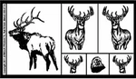 Armour Rub 'n' Glass Etching Stencil Sheet Wildlife. Fixed Price $8.49.
