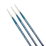 Ait Art Select Round Detail Paint Brushes, Size 20/0, Pack Of 3, Synthetic Ko.... Fixed Price $22.71.