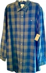 Blue Mountain Men's Xlt Big & Tall Green Plaid Flannel Shirt Pockets. Fixed Price $17.99.
