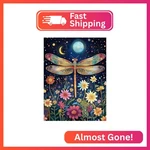 Vaiieyo 5D Diy Diamond Art Kits For Adults Dragonfly, Painting Flower An. Fixed Price $12.83.