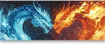 5D Diamond Art Kits For Adults, Ice And Fire Dragons Painting Animal. Fixed Price $17.99.