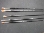 Grumbacher Academy Natural Brushes 5PC. Fixed Price $19.99.