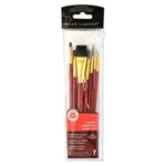 7 Pack Set Royal & Langnickel Brushes Gold Firm White Bristle. Fixed Price $21.99.