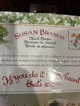 Susan Branch Stencil Template White Picket Fence Flowers Plaid New 9.75"X18". Fixed Price $5.00.