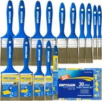 King Origin Versatile Paint Set, 30 Pack, Sizes Brushes (0.5" 1". Fixed Price $31.03.