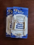 Two (2) Darice Decorative Plate Display Hanger Expandable 5"- 7" Diameter Brass. Fixed Price $10.00.