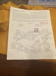 Vtg Tablecloth Stamped Embroidery Paint Roses 60 X 108 Tri Chem. Fixed Price $20.00.