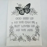 God Sees Us #7334 Tri-chem Chart Picture To Paint 1979 Vintage. Fixed Price $12.79.