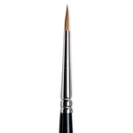 Winsor & Newton Series 7 Kolinsky Sable Brush, Round #1, Black. Fixed Price $35.00.