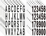10 Sheet 3 Inch Mailbox Numbers And Letters Cut Classic Style Self-adhesive Viny. Fixed Price $12.11.