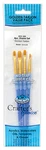 Royal Crafters Choice Brush Sets Gold Taklon Artist (filbert,round,shader Etc). Fixed Price $6.99.