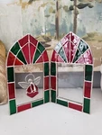 Beautiful Stained Glass Holiday Angel Picture Frame, 2.5 By 3.5 Photo.. Fixed Price $9.00.