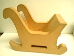 Diy Ready To Paint Christmas Sleigh Paper Mache By Darice. Fixed Price $8.99.