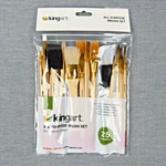Kingart All Purpose Synthetic Brush Set. 25 Pack For Mixed Media Usage. Fixed Price $10.99.