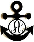 Custom Boat Anchor Metal Sign Art Family Monogram/name 16"X13" Choose Color. Fixed Price $39.99.