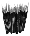 50 Round Synthetic Sable Paint Brushes Size 2 4 6 8 10 School Bulk Pack Artist. Fixed Price $28.13.