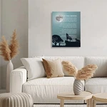 Wolf Poster, The Tale Of Two Wolves, Canvas Wall Art Inspirational Quote Deco.... Fixed Price $17.57.