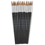 Charles Leonard Water Color Paint Brushes With Round Office Product. Fixed Price $17.59.