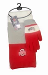 Ohio State Tri-color Scarf And Glove Set Nwt. Fixed Price $26.60.