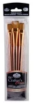 Royal Rcc PRO107 Synthetic Sable Glaze Wash Watercolor Paint Brush SET-3PC. Fixed Price $9.99.