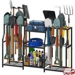 Tri-sided Heavy Duty Garden Tool Organizer W/ Hooks Baskets Shelves Storage New. Fixed Price $78.54.