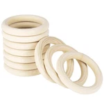 10 Pcs 120MM Unfinished Wooden Rings For Craft Nature Solid Diy. Fixed Price $15.81.
