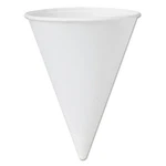 Solo Company Bare Treated Paper Cone Water Cups, 1/4 Oz., White, 200/BAG. Fixed Price $167.36.
