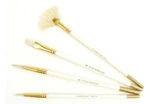 Princeton Art & Brush Co 4 Piece Short Set - Fan/rounds/flat. Fixed Price $6.29.