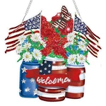 4TH Of July Independence Day Diamond Art Kit 5D Diy Full Drill Wall Decor. Fixed Price $14.94.